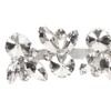 4Pcs Crystal Shoe Buckle 4.3in Long 1.3in Wide Sparkling Easy