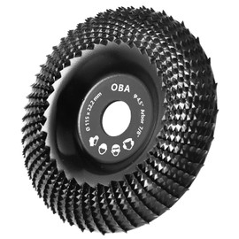 OBA Wood Carving Disc for Angle Grinder 4-1/2 Inch, Wood Shaping Grinding Wheel with 5/8” Arbor
