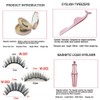 3D Magnetic Eyelashes and Eyeliner Set Makeup Magnetic Lashes Eyeliner