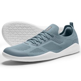 AIRHAS - Zapatos minimalistas para mujer, zapatos sin pie, para caminar sin gota, zapatos ligeros y casuales, Azul/claro, 24.5 cm