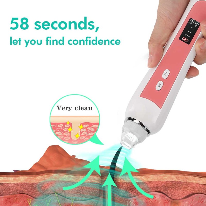 Electric Facial Blackhead Cleansing Vacuum Suction Machine with 20X 5MP