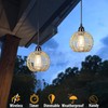 Battery Operated Hanging Pendant Lantern Lights, Outdoor Chandelier Light with