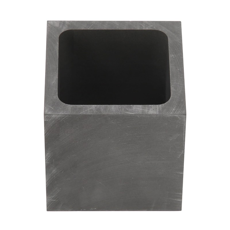 Graphite Crucible Squared Dense Graphite Sturdy Durable Corrosion Resistant Good