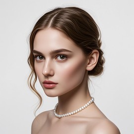 OrchidJewel 6mm Round Glass Pearl Beads for Nacklace Ankle Bracelets, Wreaths, Tassels,Earrings DIY Beading Jewelry Making Approx. 60 Beads, 40cm Length (Milk White)