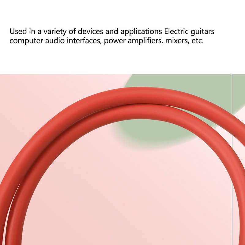 Musical Instrument Cable 6.35 Electric Folk Guitar Bass Audio Connection