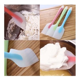 CARDBOARDHAUS espátulas de silicona multicolores resistentes al calor, espátulas flexibles para repostería, espátulas de silicona para repostería, miserables espátula silicon, sin costuras, libre de BPA