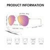 JOOX Polarized Aviator Sunglasses for Women Men, UV400 Protection Lens
