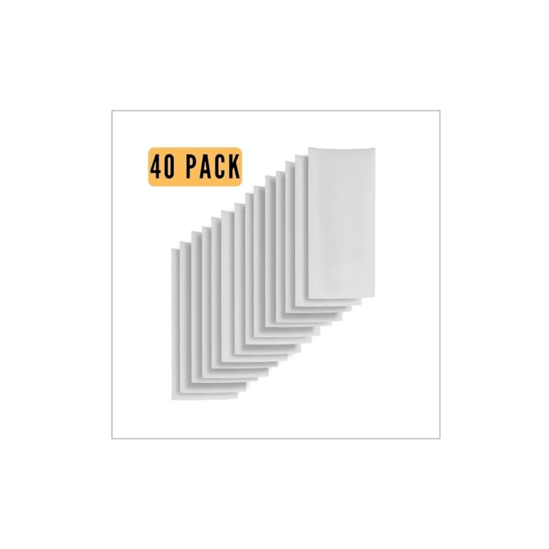 [ 40 Pack ] 2x4.5 Inch 120 Micron Tea Filter