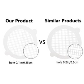 Bivethoi 30 Pcs Disposable Shower Drain Hair Catcher, Shower Drain Protector Mesh Self-Adhesive Stickers for Bathroom Drain Balcony Drain Hole - 3.54 inch