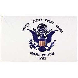 Flag USCG United States Coast guard 1790 Poly 2ft X 3ft by EagleEmblems