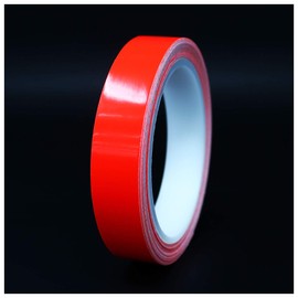 Finest Folia Decorative Shiny Strips for Car, Motorcycle, Boat, Model Making, Silver, Chrome, 10 Metres, Neon Red