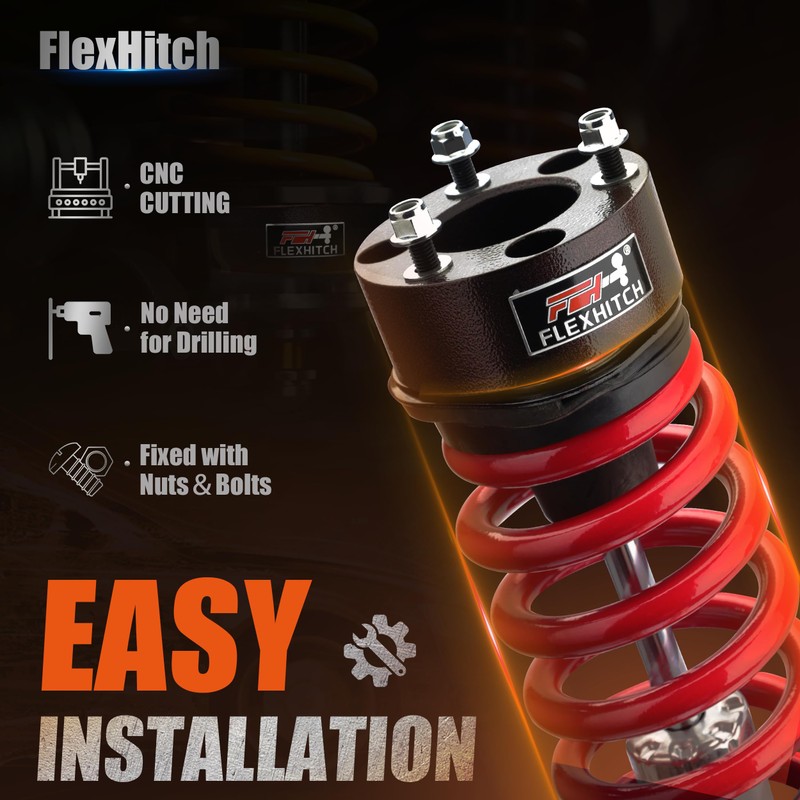 FlexHitch 3" Front Leveling Lift kits Compatible with 2007-2024 Silverado