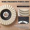 Swiffen 6 Pcs 5 Inch Wool Felt Stone Polishing Wheels
