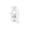High Logic G-265 Dimple Padlock, 1.6 inches (40 mm), 2