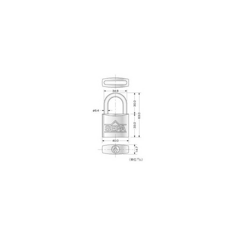 High Logic G-265 Dimple Padlock, 1.6 inches (40 mm), 2