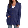 GRECERELLE Women's Knit Long Cardigans Jumpers Cardigan with Pockets with