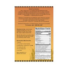 Rice n Shine Meal Replacement - 30 Day Supply - VANILLA