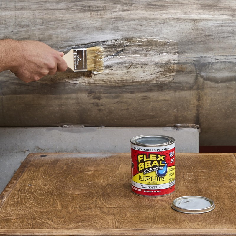 Flex Seal Liquid, Rubber Coating Sealant, Waterproof, Flexible, Breathable, and
