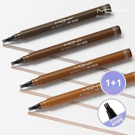1+1  마이결핏 삼지창 눈썹 타투펜 0.8g 4종 아이브로우 눈썹펜슬 브로우 틴트 1+1 My Gel Fit Tri-PRONG Eyebrow Tattoo Pen 0.8g 4 Types Eyebrow Pencil Brow Tint