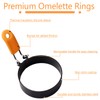 Round Egg Rings for Frying Eggs, 2 Pack 3.5 Inches