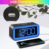 Colorful Nightlight LED Digital Alarm Clock with Super Loud Dual