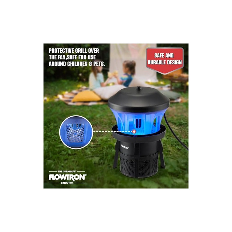 Flowtron Outdoor Bug Trap | UV Light & Powerful Fan