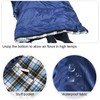 REDCAMP Cotton Flannel Sleeping Bag for Adults, XL 32F Comfortable,