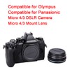 Rear Lens Cap & Body Cap Set Compatible with Olympus