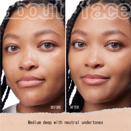 about-face THE PERFORMER Skin-Focused Foundation MD1Neutral – Medium Coverage, Long-Wear, Breathable & Buildable Base – Clean, Vegan, Hydrating Formula with Blue Agave & Chlorella – 1.08oz