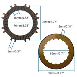 GOOFIT Single-automatic Clutch Plate for 50cc 70 Cc 90cc 110 Cc 125cc Atvs Dirt Bikes Go Karts Quad 4 Wheeler Pit Bike