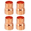PATIKIL 3/4" to 5/8" ID Copper Reducer, 4pcs 99.9% Pure
