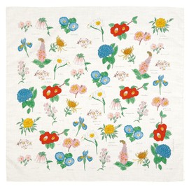 Hitoto Yamamoto Shoten Isabel Boiano 12 Pictures Favorite Japan Series Handkerchief Flower [1937] Made in Japan Japanese Pattern Inbound Souvenir