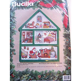 Bucilla The Night Before Christmas Counted Cross Stitch Hutch Kit