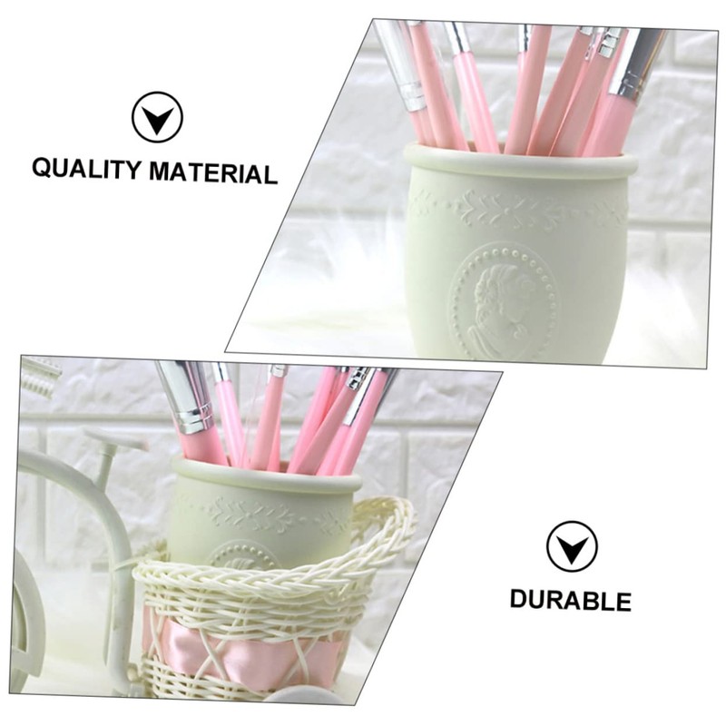 Tofficu 3pcs Makeup Brush Storage Holder Stylish Makeup Brush Organizer