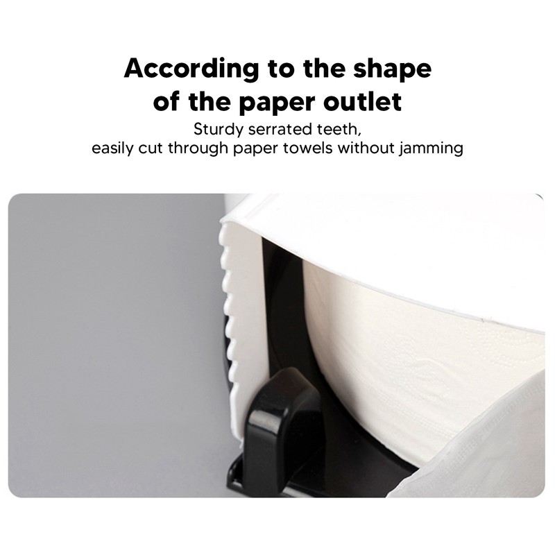 Jumbo Toilet Paper Roll Dispenser Punch Free Waterproof Wall Mount