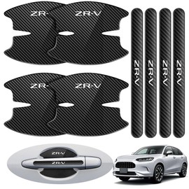 LUTU Door Handle Protector Parts, ZR-V All Series Released Models, Scratch Resistant, Anti-Slip, Good Touch, Paint Protection, Easy Installation, Thick, Water Prevention Accessory, Exclusive Logo