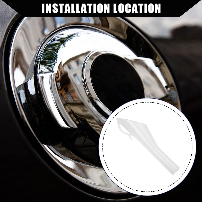 A ABSOPRO 68158775AC Rear Fuel Funnel Tube for Jeep White