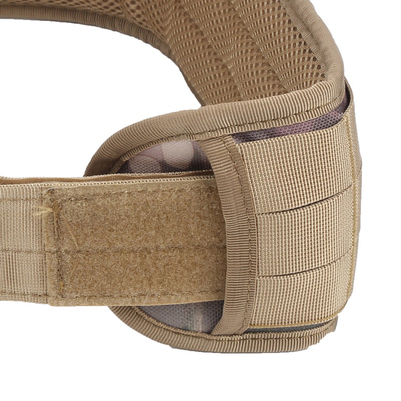Outdoor Waist Belt Multifunctional Adjustable Military Hunting Widen Waist StrapKhaki