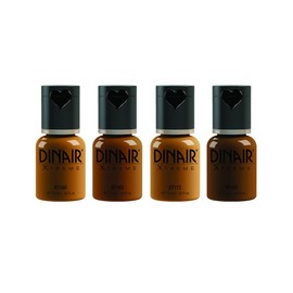 Dinair Airbrush Makeup - Colair Xtreme Perfect to Cover Tattoos, Vitiligo, Sun Spots, Scars, Birth Marks - Collection DARK - .25 oz.