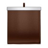 Leather Car Garbage Can Foldable Rear Seat Trashes Can Large