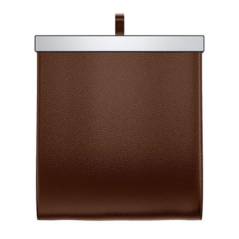 Leather Car Garbage Can Foldable Rear Seat Trashes Can Large