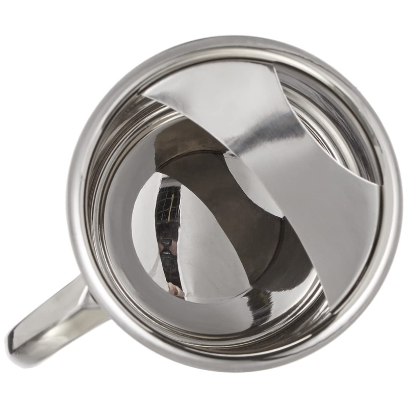 Ibili Wasserkrug gerade 2 l aus Edelstahl, silber, 7 x