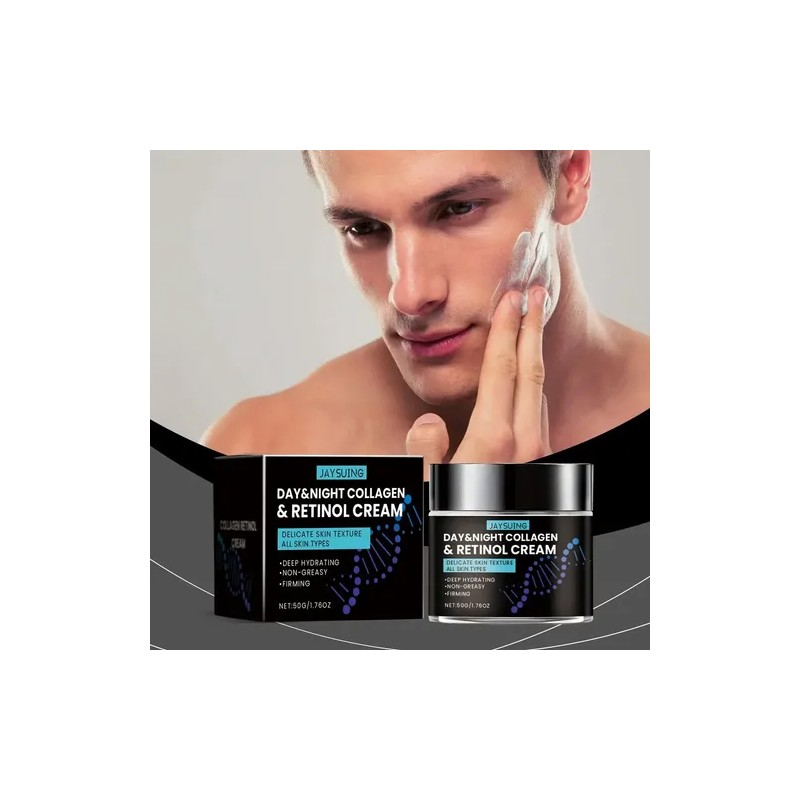 Jay Crema Hombres Colageno Y Retinol, Reafirmante, Hidratan