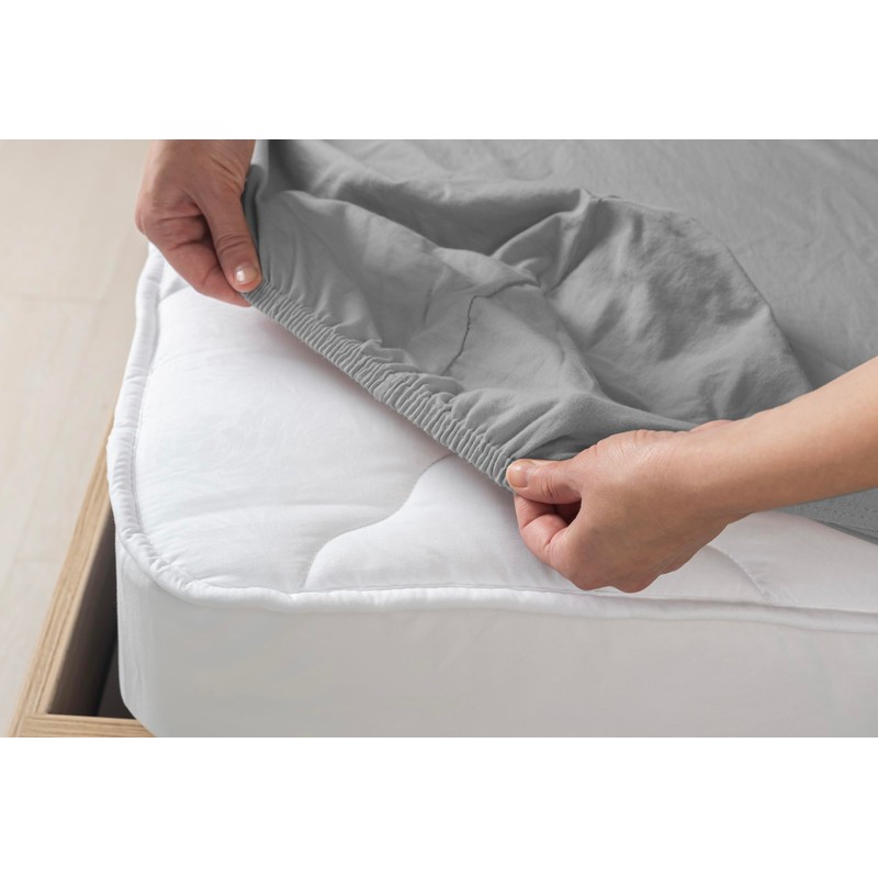 Livessa Fitted Sheet 160 x 200 cm Cotton Single Jersey