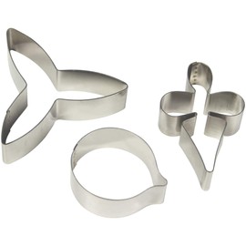 PME Moth Orchid Petal Cutters, Stainless Steel, Set of 3