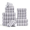 18-Piece Microfiber Bath Towels Set - 6 Bath Sheet, 6