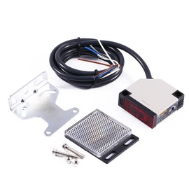 Keenso Photoelectric Switch, E3JK-R4M1 Reflection Photoelectric Sensor AC 90-250V 3A Photoelectric Sensor Reflection Photoelectric Switch (2 Set)