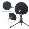 SUNMON Mic Stand with Foam Windscreen For Blue Snowball, Suspension