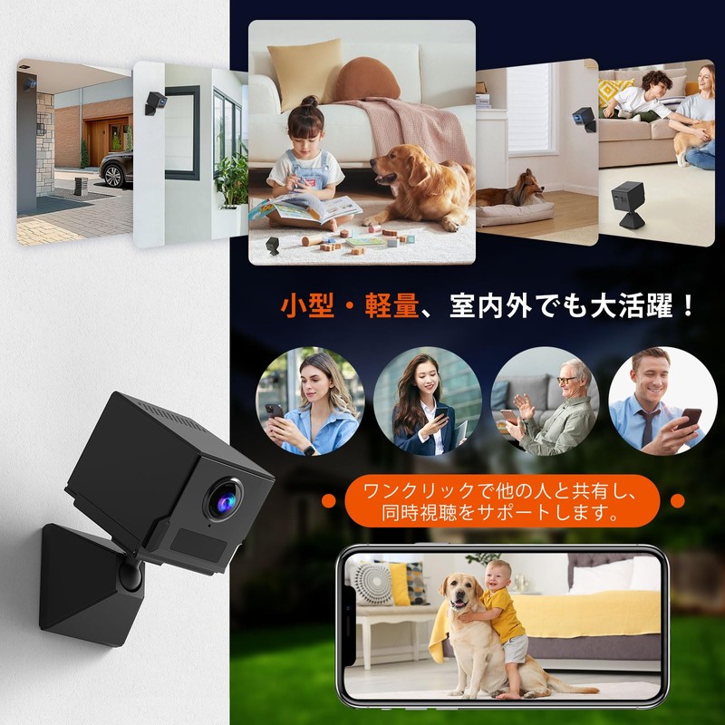 (128G Micro SD Card Included, Small Camera with Full Features)