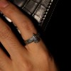 Yocoyee Retro Eagle Ring Thai Silver Feather Hawk Falcon Adjustable